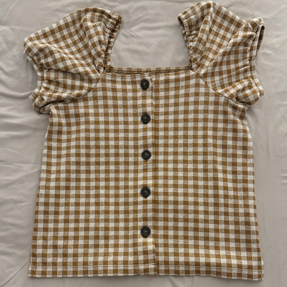 Madewell Gingham Button-Down Top